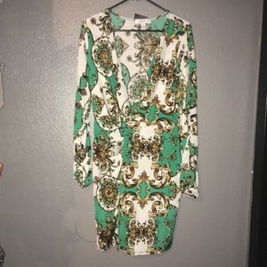 Forever 21 Plus size Baroque Twist Front Mini Dres